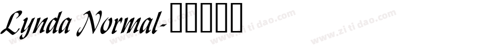 Lynda Normal字体转换